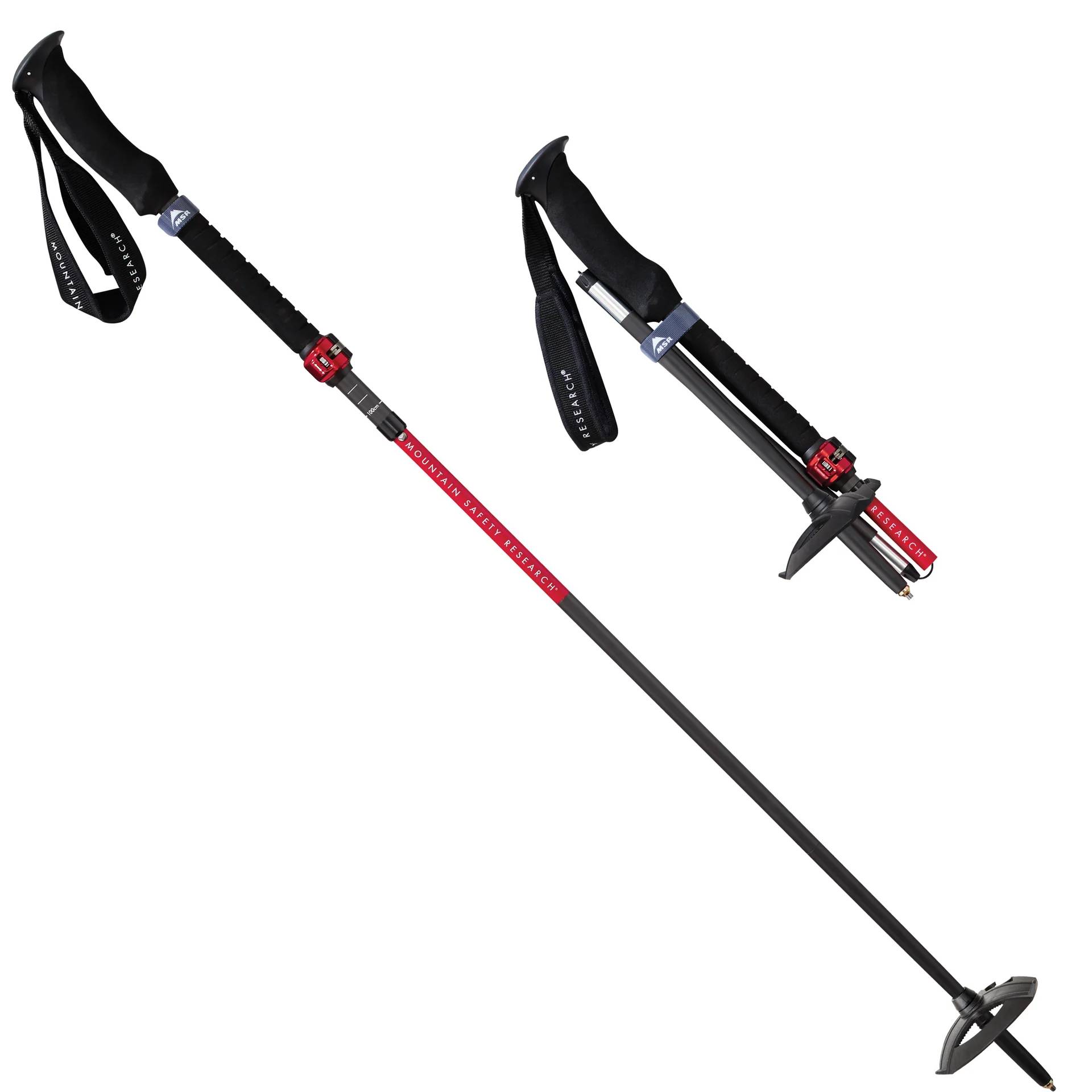 MSR DynaLock™ Ascent Carbon Backcountry Poles - Small 100-120cm
