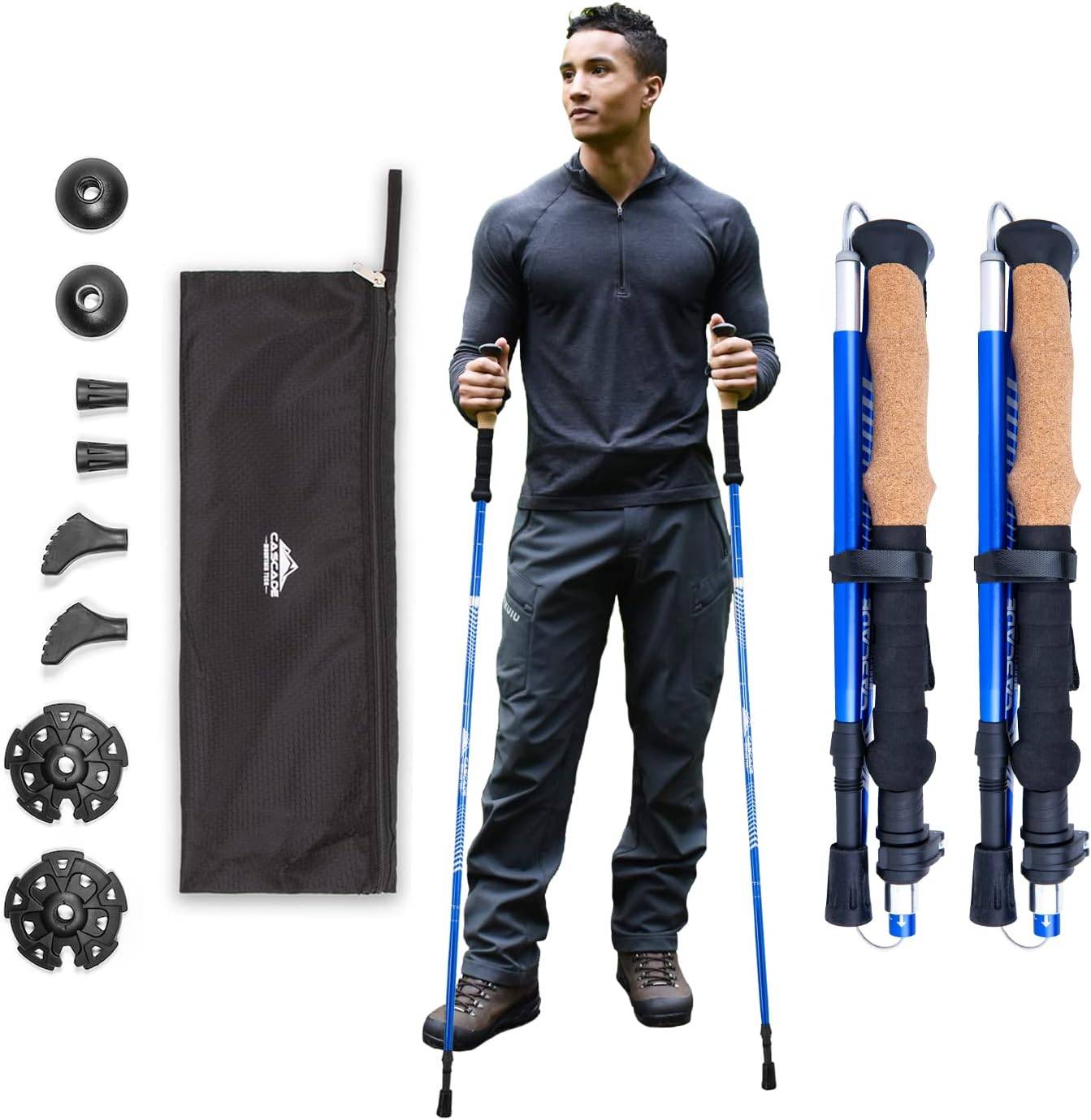 Cascade Mountain Tech Lightweight Aluminum Trekking Poles